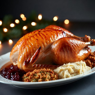 Roasted Turkey Dinner Plate