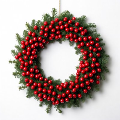 Red Berry Christmas Wreath