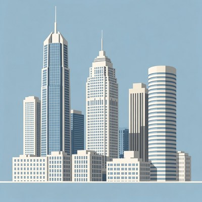 Modern City Skyline Illustration