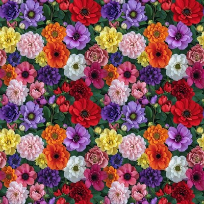 Colorful Dahlia Flowers Bouquet