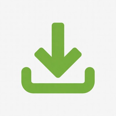 Green Download Arrow Icon