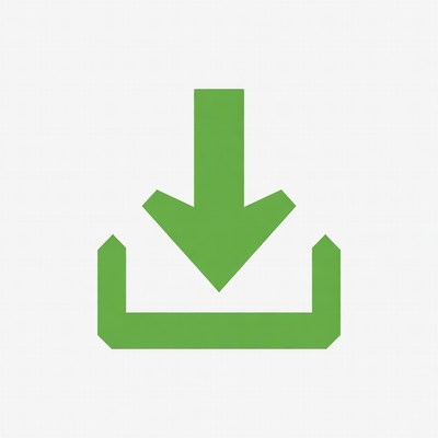 Green Download Arrow Icon