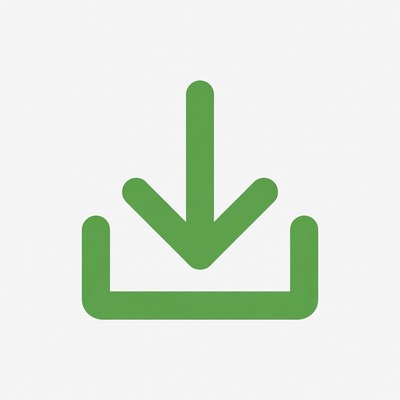 Green Download Arrow Icon
