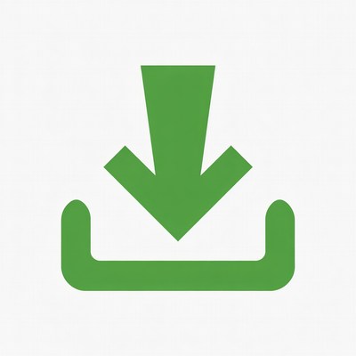 Green Download Arrow Icon