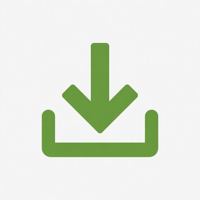 Green Download Arrow Icon