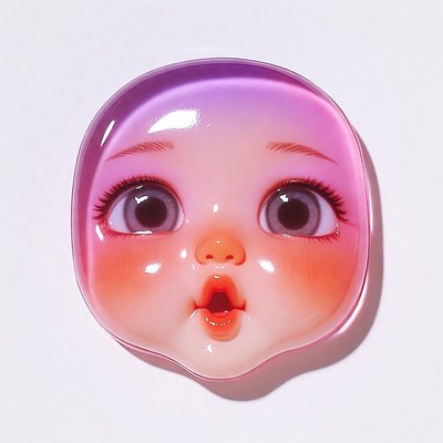 Purple Jelly Doll Face