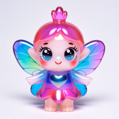 Cute pink fairy girl toy