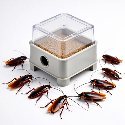 Cockroach Feeder with Insects