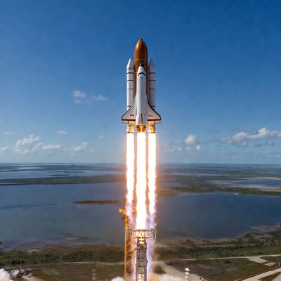 Space Shuttle Launching