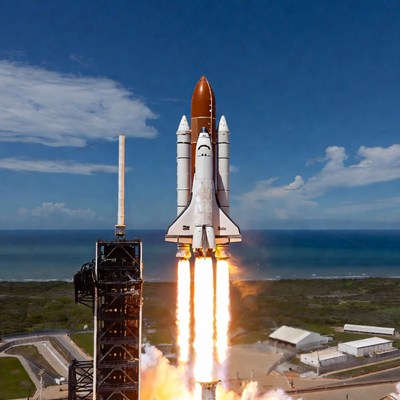 Space Shuttle Launching