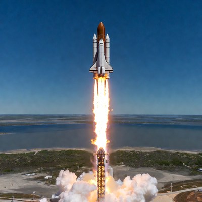 Space Shuttle Launching