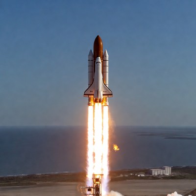 Space Shuttle Launching