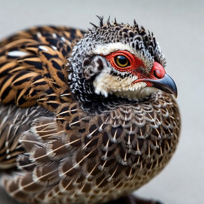 Red-legged Buttonquail close-up
