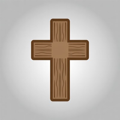 Wooden Cross Illustration