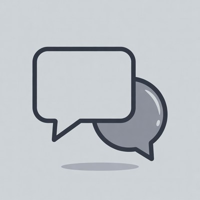 Two Speech Bubbles Icon