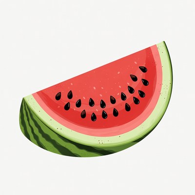 Watermelon slice illustration