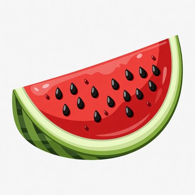 Sliced Watermelon Illustration