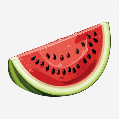 Sliced Watermelon Illustration