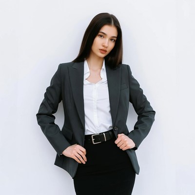 Asian woman in business suit