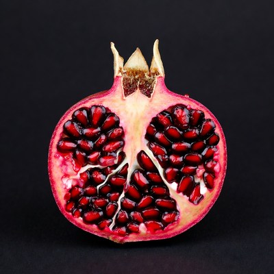 Cut Open Pomegranate Fruit
