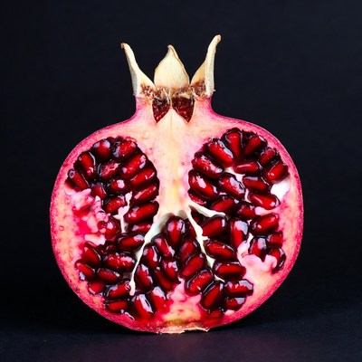 Cut Open Pomegranate Fruit