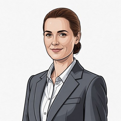 Professional woman in suit illustration