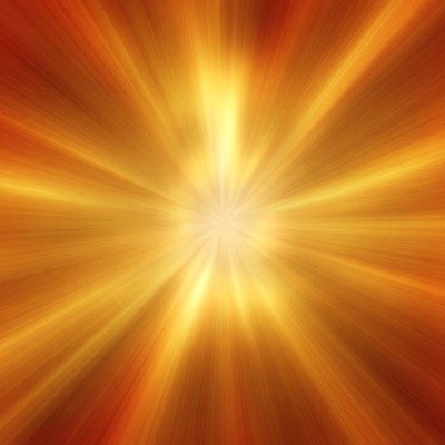 Radiant Golden Sunburst Background