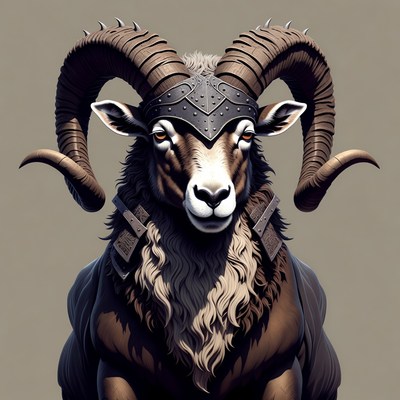 Armored Ram with Horns