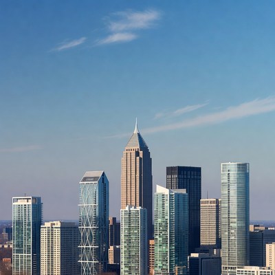 Atlanta skyline with Bank of America tower