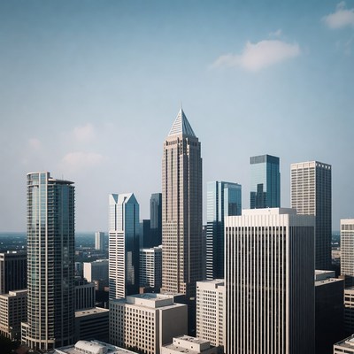 Atlanta skyline with Bank of America tower