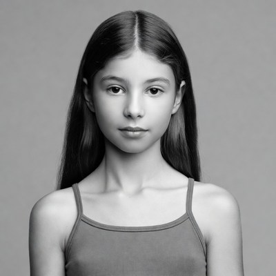 Young girl in tank top portrait