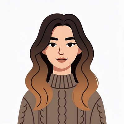 Asian woman in turtleneck sweater