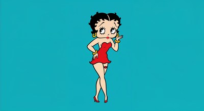 Betty Boop in red dress