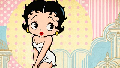 Betty Boop in white dress