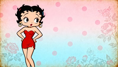 Betty Boop in red dress