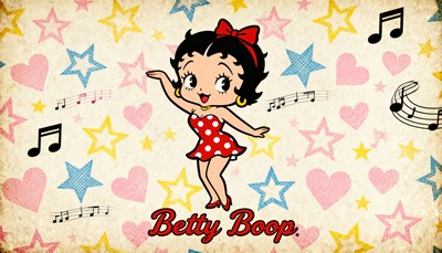 Betty Boop Dancing with Music Notes