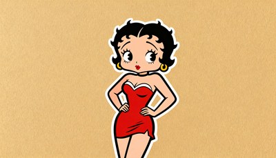 Betty Boop in red dress