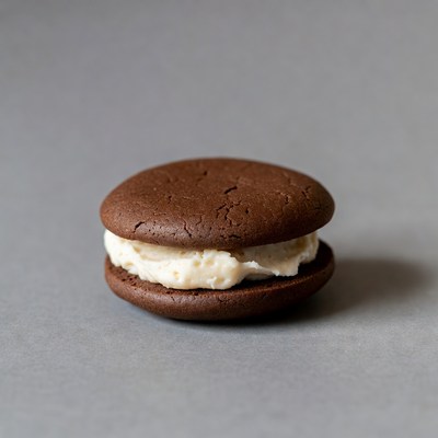 Chocolate Whoopie Pie with Cream Filling