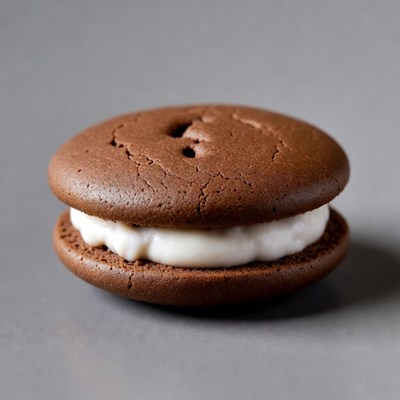 Chocolate Whoopie Pie with Cream Filling