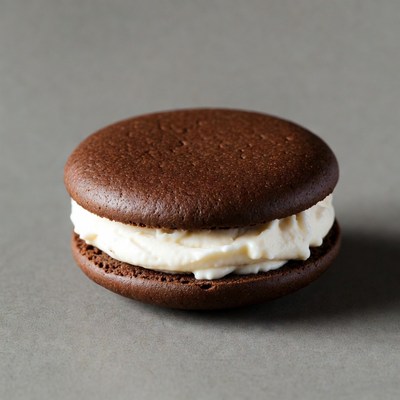 Chocolate Whoopie Pie with Cream