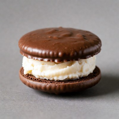 Chocolate Whoopie Pie with Cream Filling