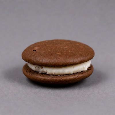 Chocolate Oreo Cookie with White Cream