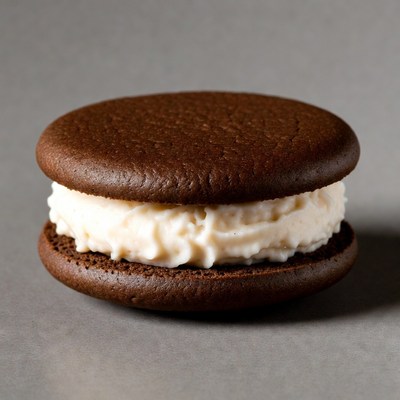 Chocolate Whoopie Pie with Cream Filling