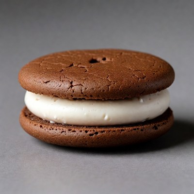 Chocolate Whoopie Pie with Cream