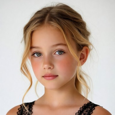 Young girl with blonde hair