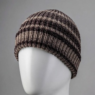 Knit Beanie Hat on Mannequin Head