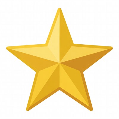 Golden Star Illustration