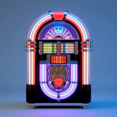 Retro Neon Jukebox