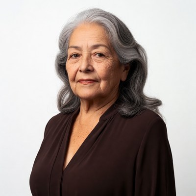 Elderly Latino woman portrait