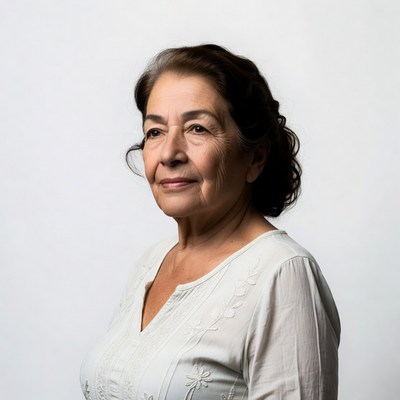 Elderly Latino woman portrait